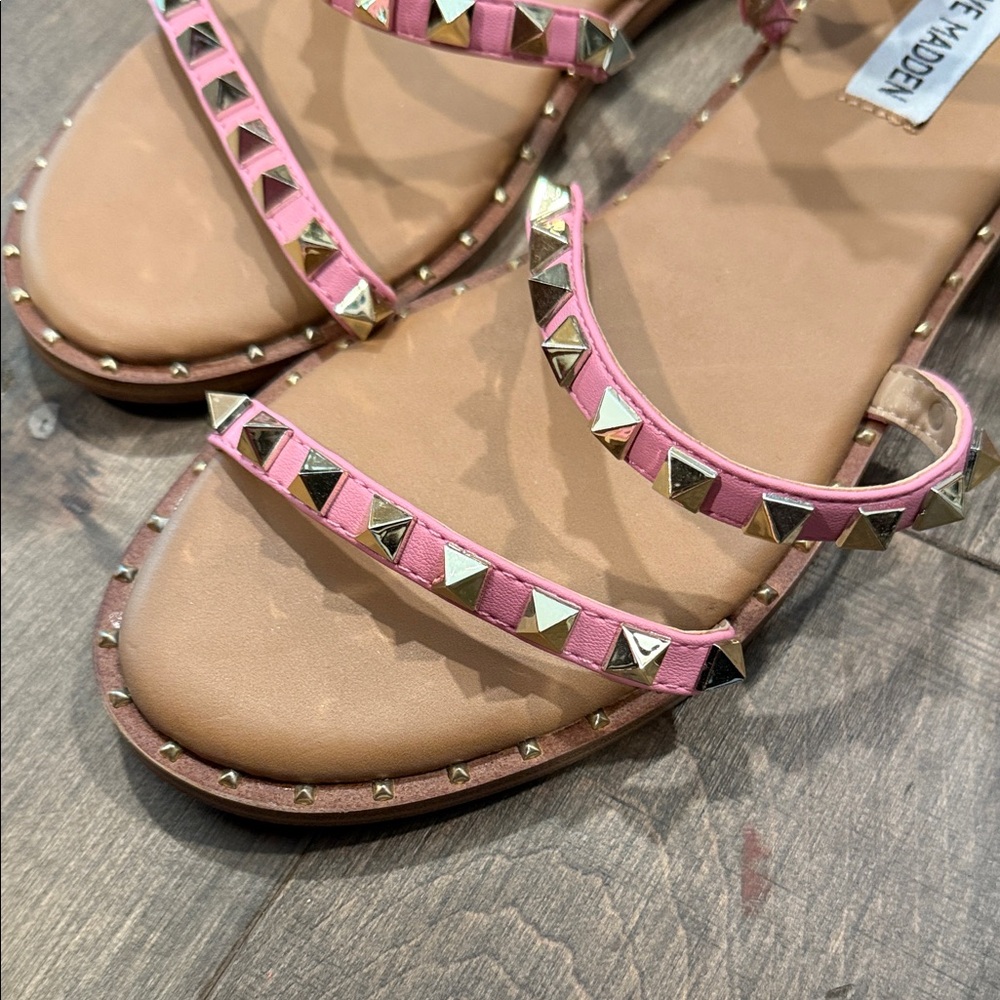 Steve Madden Pink Multi-Stud Sandals - Picture 4 of 5